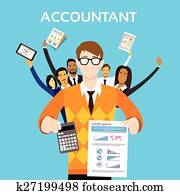 Accountant People Group Team Show Calculator Finance Accountant People Group Team Show Calculator Finance