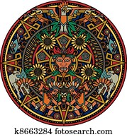 Aztec Mandala Aztec Mandala