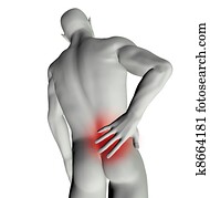 Man with back pain Man with back pain