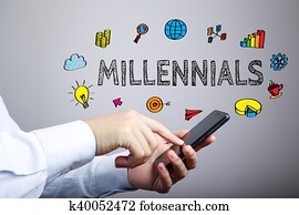 Millennials Business Concept Millennials Business Concept