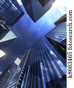 Modern building in city