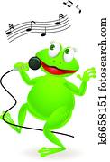 singen, frosch singen, frosch