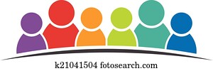 Six people friends. Group of person Six people friends. Group of person