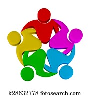 teamwork, sosial, media, logo