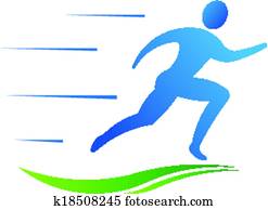 Man running fast. Sport fitness Man running fast. Sport fitness