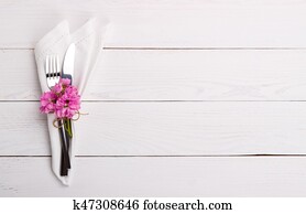 Spring or summer table setting Spring or summer table setting
