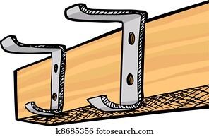 Coat Rack Clip Art | Our Top 1000+ Coat Rack Vectors | Fotosearch