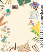 Hobbies and Crafts Frame Hobbies and Crafts Frame