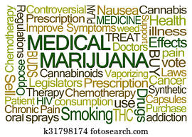 médico, marijuana, palabra, nube