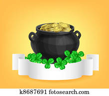 st., patrick, dia, cartão