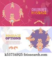 Baby Massage Banners Set Baby Massage Banners Set