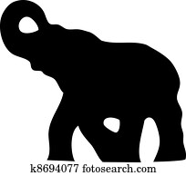 elefante, silueta