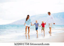 Happy Family at Sunset Happy Family at Sunset