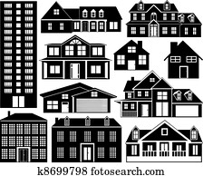 House silhouettes