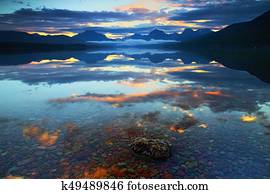 Lake McDonald in Glacier National Park, Montana, USA Lake McDonald in Glacier National Park, Montana, USA