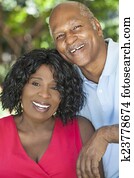 Senior African American Man & Woman Couple