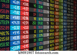 Stock market concept