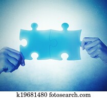 Teamwork and integration concept