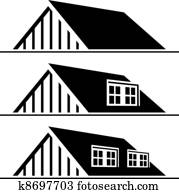 vector black house roof silhouette vector black house roof silhouette