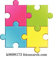 Vector illustration of puzzle Vector illustration of puzzle