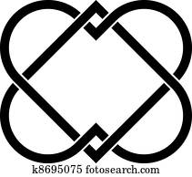 vector linked hearts vector linked hearts