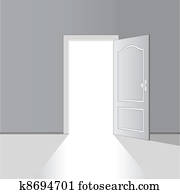 vector opened door vector opened door