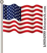 vector USA flag