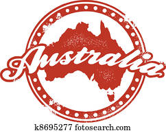 Vintage Australia Stamp Vintage Australia Stamp