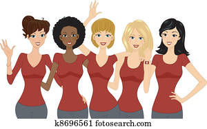 Women Wearing Red Tops Women Wearing Red Tops
