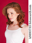 Young Woman In Summer top