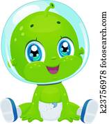 Alien Baby Boy Diaper Alien Baby Boy Diaper
