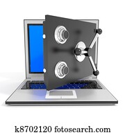 Open laptop safe. Open laptop safe.