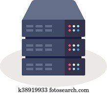 Server Rack Icon Server Rack Icon