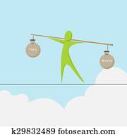 Balance Time and Money Metaphor