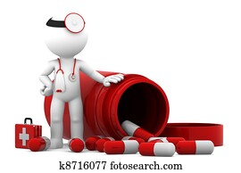 Doctor with pills Doctor with pills