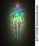 Human aura - blue aura Human aura - blue aura