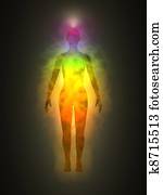 Human aura - woman Human aura - woman