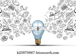 negócio, inovação, idéias