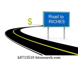 route, à, richesses