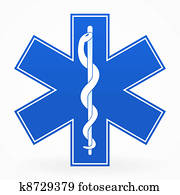 blau, medizinisches zeichen