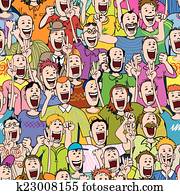 crowd, jubel, Seamless crowd, jubel, Seamless