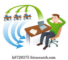 Happy Businessman Illustration