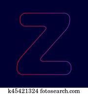 Lettera S Segno Disegno Sagoma Element Vector Linea