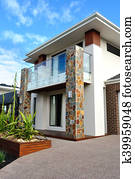 Modern architecture exterior details vertical image Modern architecture exterior details vertical image