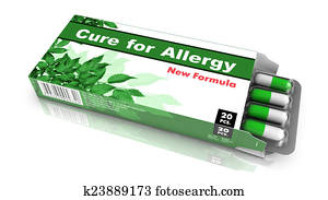 cura, para, alergia, -, pacote bolha, tablets.