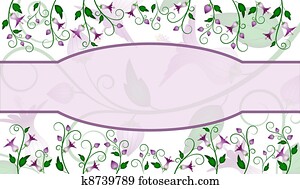 Flower label design
