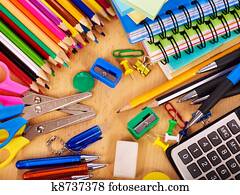 School office supplies.