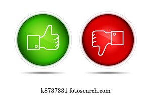 Thumb Up And Thumb Down Buttons Thumb Up And Thumb Down Buttons
