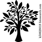Tree silhouette Tree silhouette