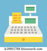Vector Cash Register Icon Vector Cash Register Icon